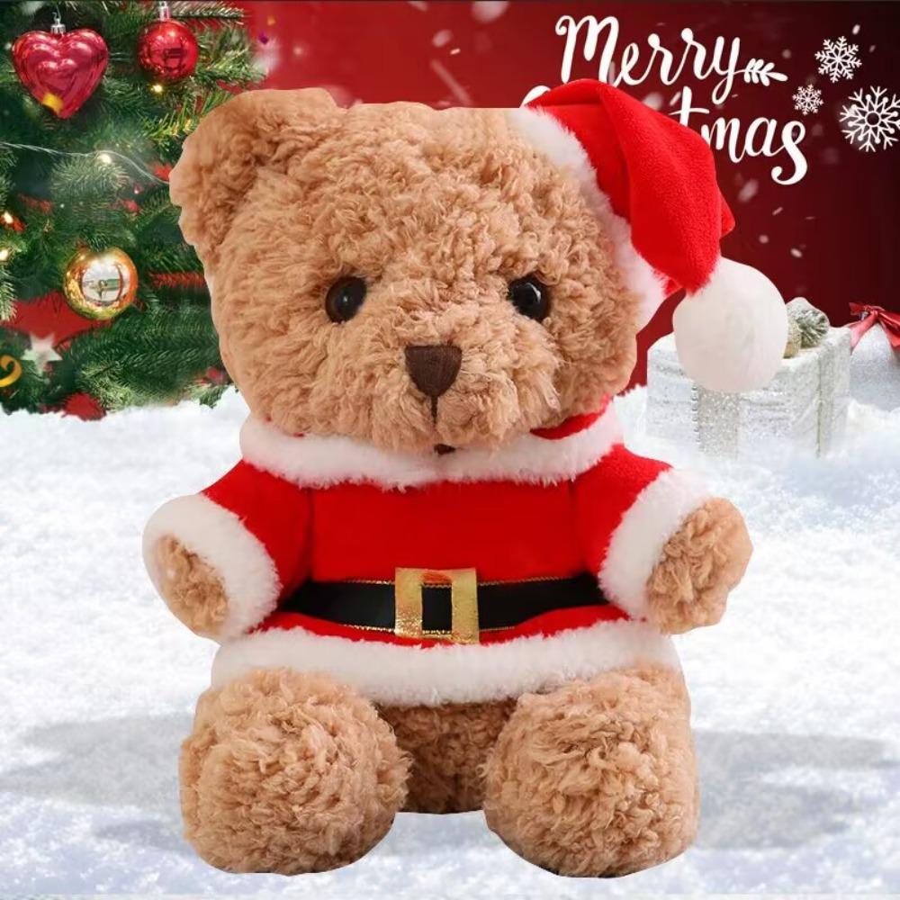 Dress Up Christmas Bear Plush Toy Soft Bear Stuffed Doll  Valentine's Birthday
