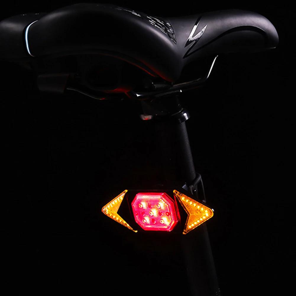 Bike Smart Light Wireless Remote Control Cycling Turning Signal Taillight USB Bicycle Rechargeable Rear Light LED Warning Lamp