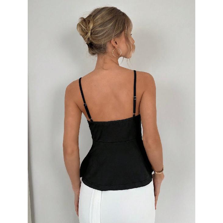 New Summer Casual Temperament Slim Fit Sexy Vest T-Shirt Sleeveless Suspender Versatile Top Strapless Women
