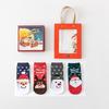 3D Cartoon Christmas Stocking Gift Set: Cute Mid-tube Women’s Socks for Autumn & Winter