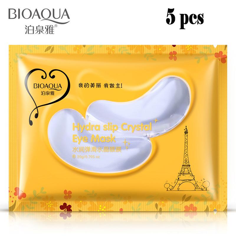 

Увлажняющая эластичная кристальная маска для глаз Увлажняющая и успокаивающая маска для глаз 5pcs