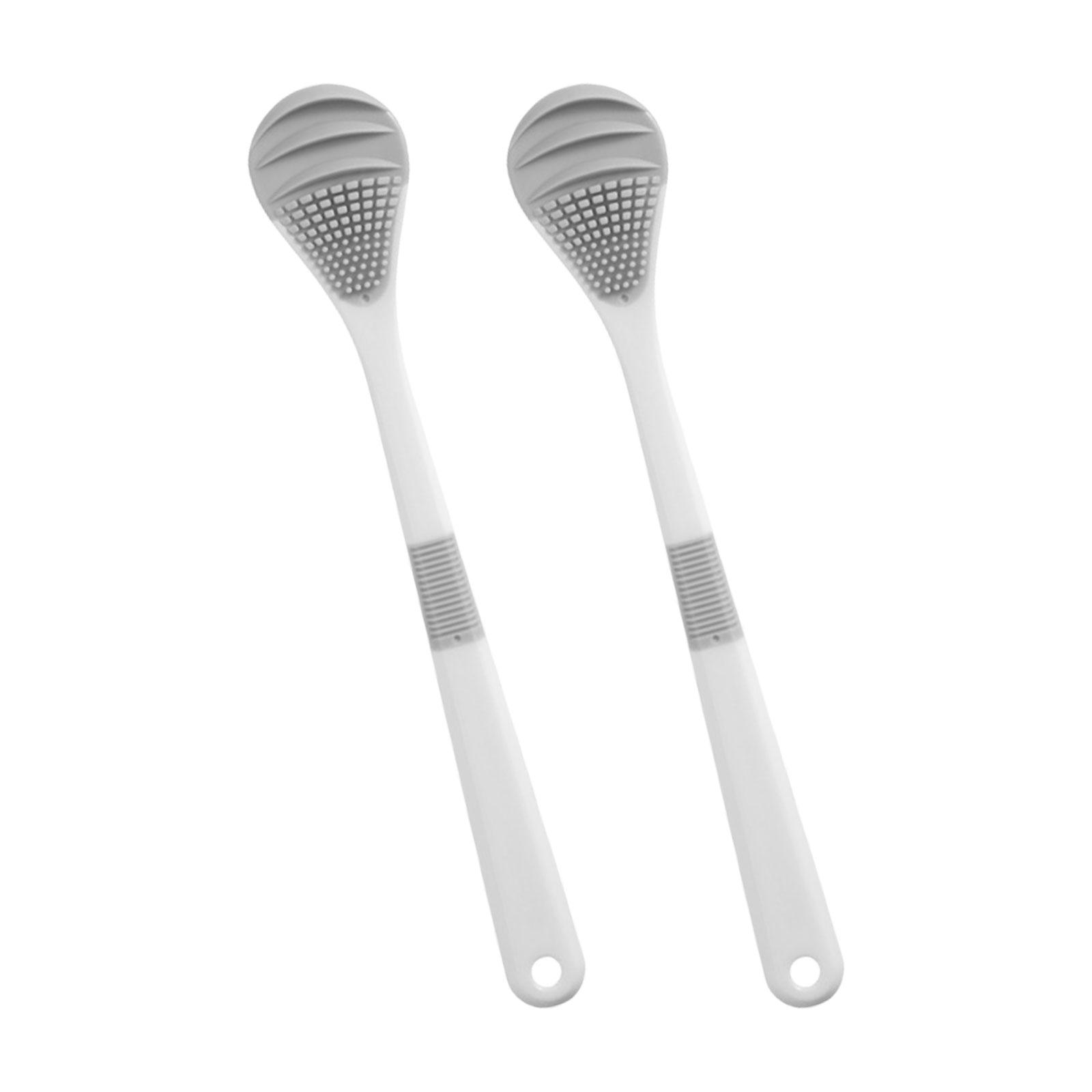 

Компактный и портативный скребок для языка для любителей гигиены полости рта. Мягкая щетка для языка для домашнего офиса или путешествий. белый