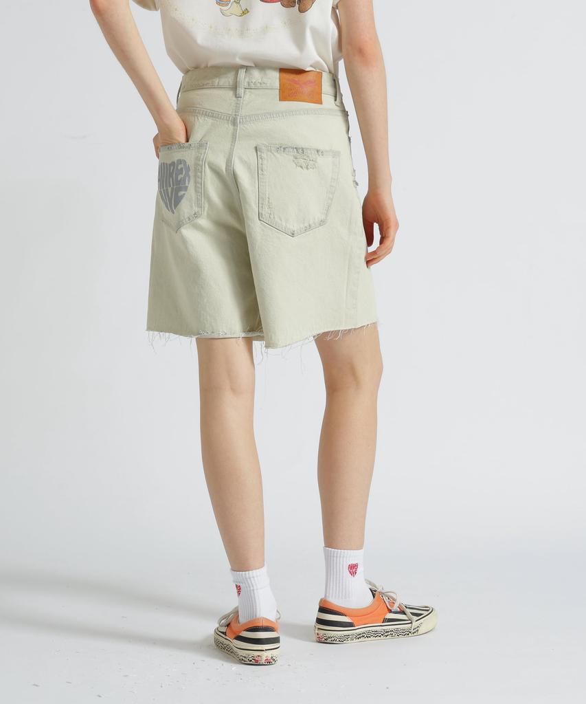 AVIREX HEART SHORT PANTS women's M 033 off-white 783-5211701