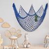 Ocean Themed Decorative Fish Net Wall Hanging for Parties and Interior Fishing Net Decoration 150x200cm