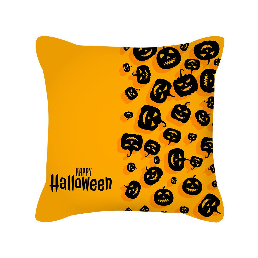 New Halloween Pillowcase Halloween Pillowcase Pumpkin Home Cushion Office Lumbar Backrest