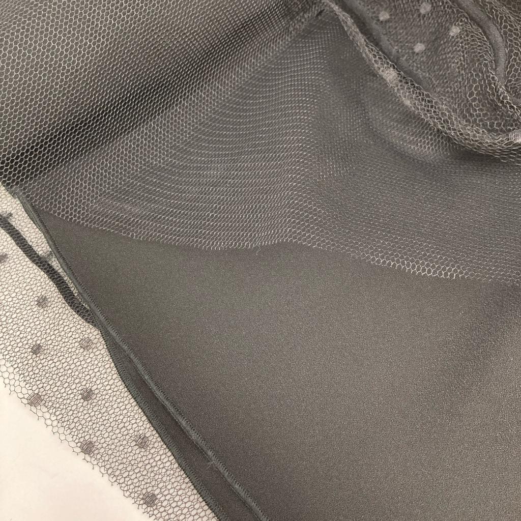 RED VALENTINO VR0RA01N5SU Black Lace Tulle Skirt skirt 40 blackUsed