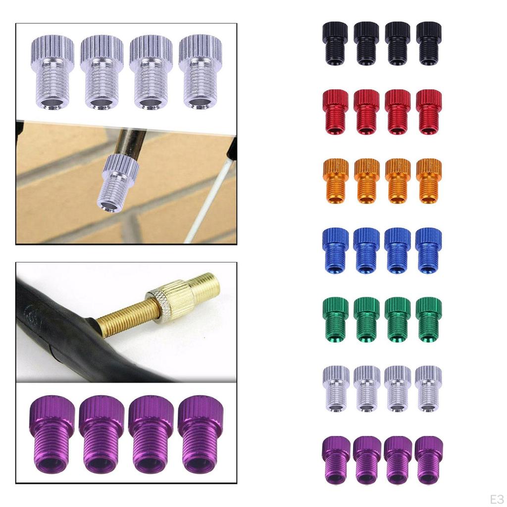 4pcs Bicycle Valve Connector Repair Pump Tool Converter for Mountain Bike