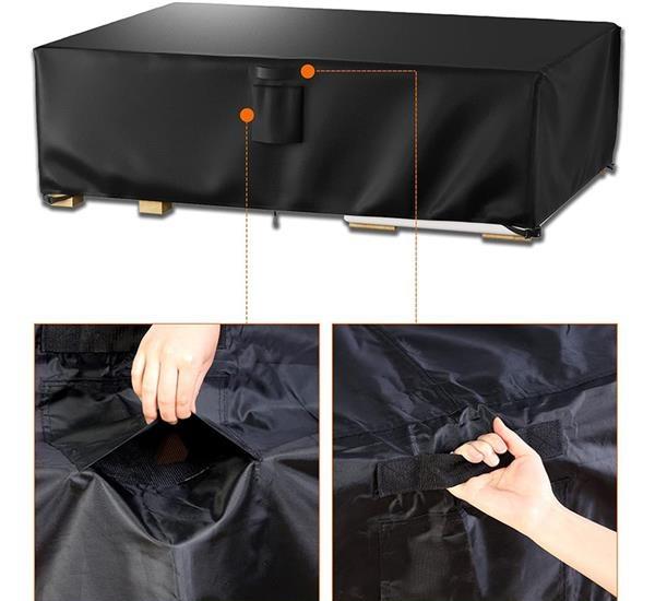 Tarpaulin cover for garden furniture, large, waterproof, high-quality table