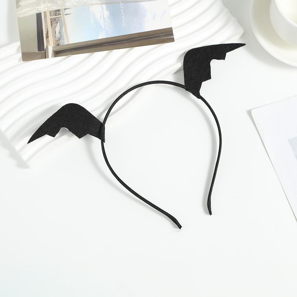 Halloween Dress Up Little Devil Bat Wig Funny Headgear Props Sky Braids Funny Hair Accessories Headband
