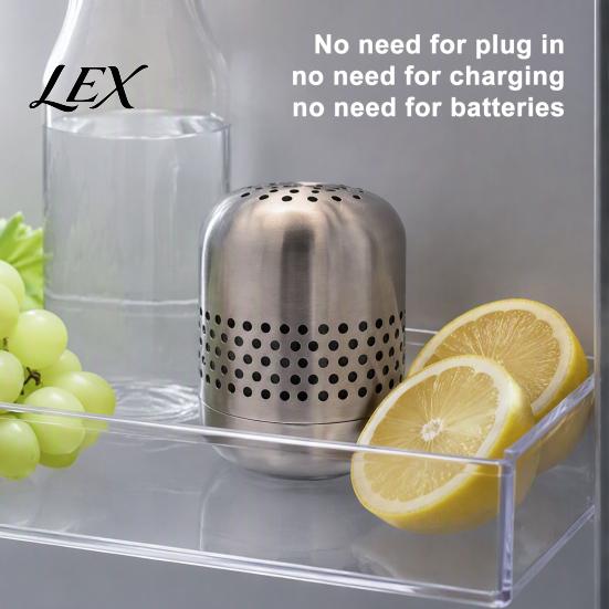 Portable Shoe Cabinet Deodorizer Stainless Steel Refrigerator Deodorizer, Long-Lasting Odor Eliminator, Nano-Catalytic Wardrobe Air Freshener Removal