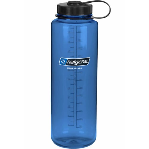 Nalgene Wide Mouth 1.5L Polyester Tritan Bottle, Slate Blue, 91319