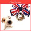 Haustier Flagge Britische Glockenhalsband Schleife Katze Teddy Bichon Hund Hängender Schmuck Sl