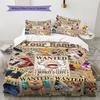 Name Custom Luffy Zoro Anime Pattern Bedding Set Quilt Cover Pillowcase Home Decor Gift (1 * Duvet Cover + 2 * Pillowcase, Without Core)