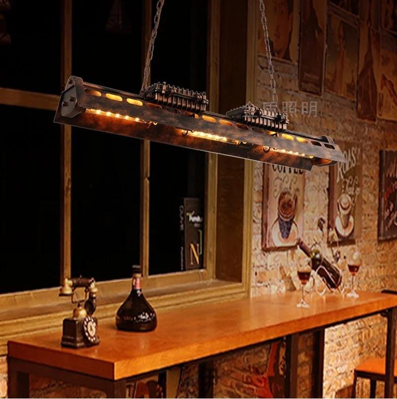 Candelabru creativ în stil industrial american, decor de fier rece, iluminat cu LED pentru sufragerie, restaurant, bar, mansardă