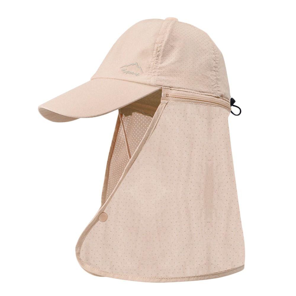 Detachable Shawl Fishing Baseball Cap Quick Drying Shade Hat Summer Bicycle Visor Outdoors