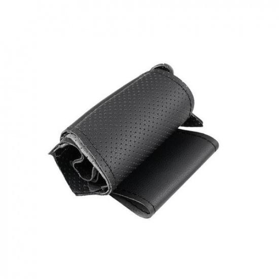 Perforated Leather Steering Wheel Cover Trim For Kia Rio K2 Picanto 3 2017-2024