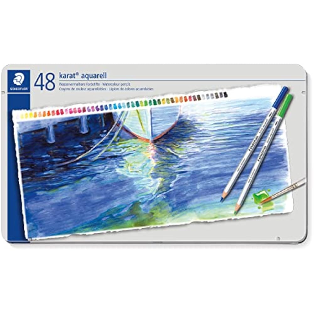 STAEDTLER (STAEDTLER) Colored Pencils 48 Color Watercolor Pencils Calato Querrell 125 M48