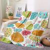 [Feiertagsfreude]Bunte Ostereier- und Blumenmuster-Decke - Bequeme Flanelldecke, Geeignet für Sofa, Bett oder als Geschenk, Perfekt