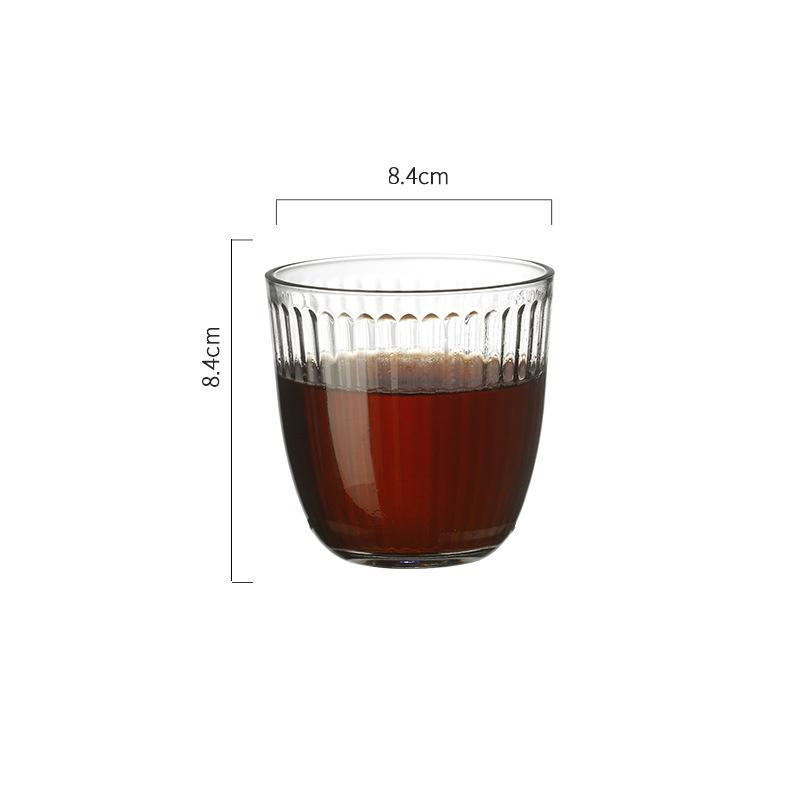 

8.6oz/12.4oz Vintage Style Glass Cup Cocoa Milk Mugs Iced American Coffee Mug Cafe Juice Beverage Cups Whiskey Cocktail Cups 1pcs
