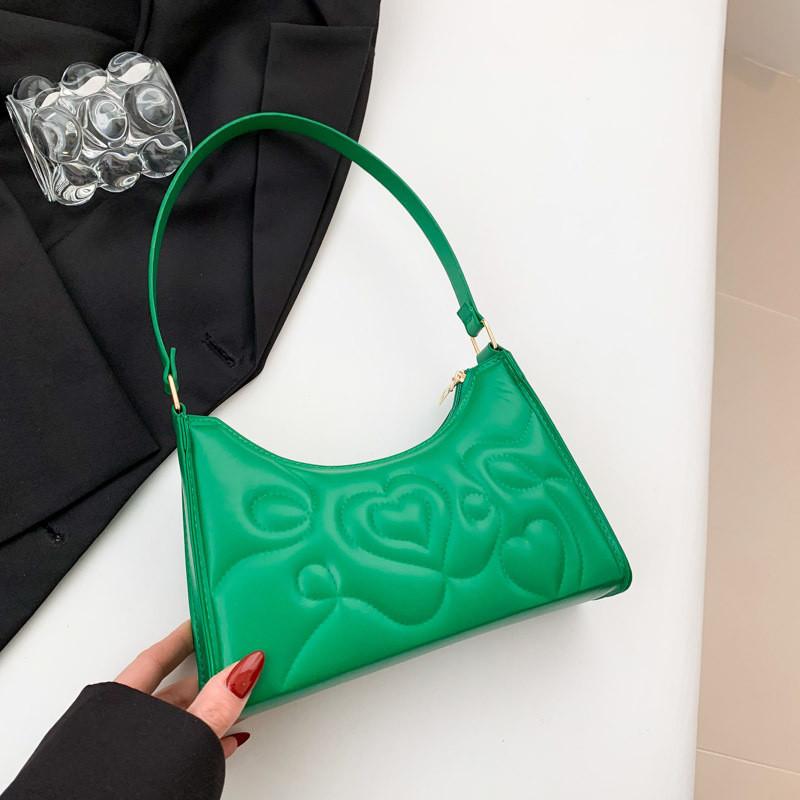 Stylish Pu Leather Shoulder Bag For Women With Zipper Closure And Inner Pouch