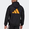 adidas Zip-Up Hooded Jacket Men Tops Black HF4851