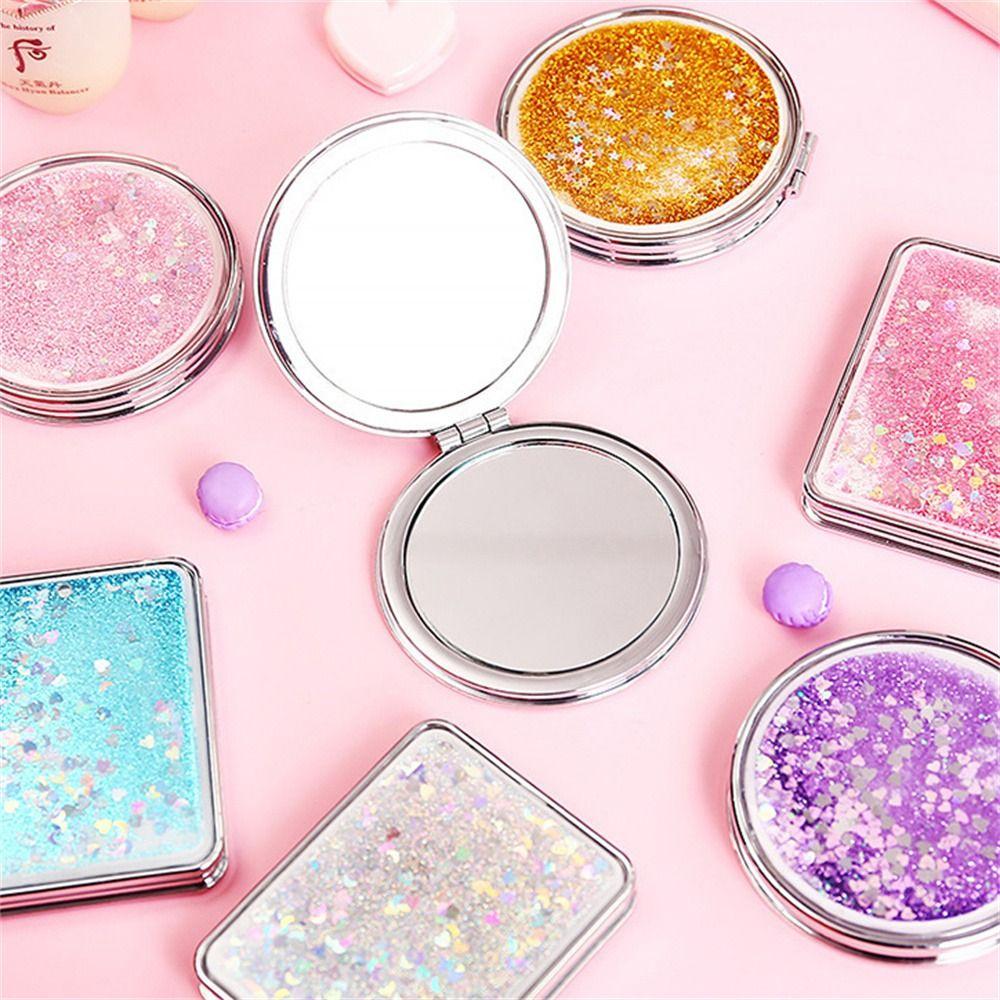 Zvětšovací skládací zrcadlo Quicksand Pocket Mirror Vynikající make-up Mirror Makeup