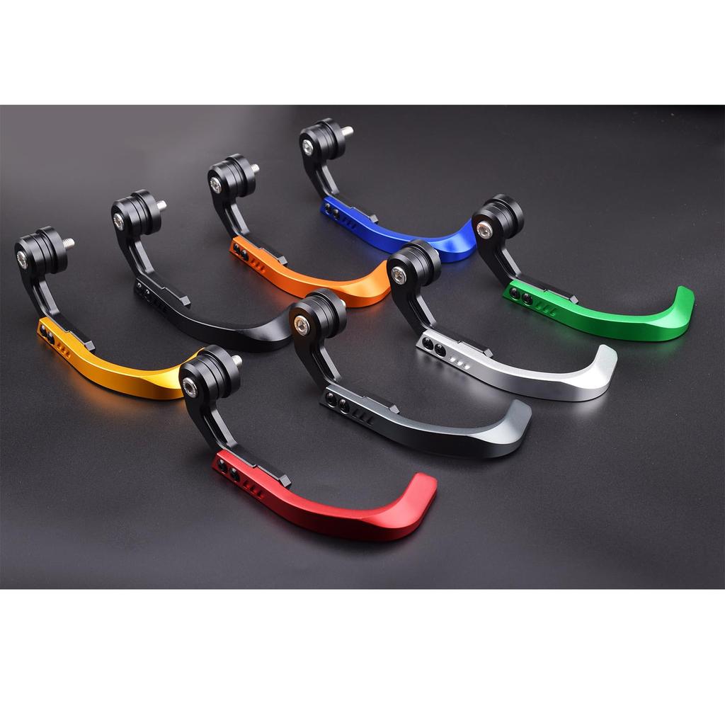 Motorcycle Lever Guard Left & Right Set Aluminum Compatible YZF-R25 (14-24) YZF-R3 (14-24) MT-03 (18-24) (Gold)