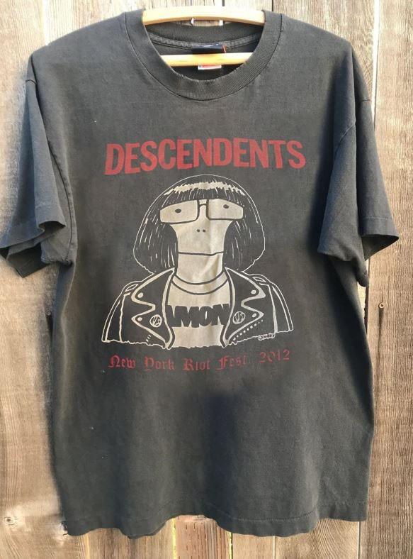 

Descendents 2012 NY Riot Fest Graphic Charcoal Unisex Shirt Vtg S5XL WA3184 Unisex T-Shirt S