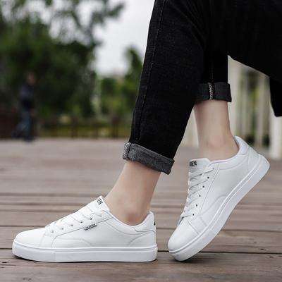 Fashion White Shoes Men Leather Sneakers Boys Casual Cheap Shoes Spring Runway Vulcanized Shoes Man's Sneakers