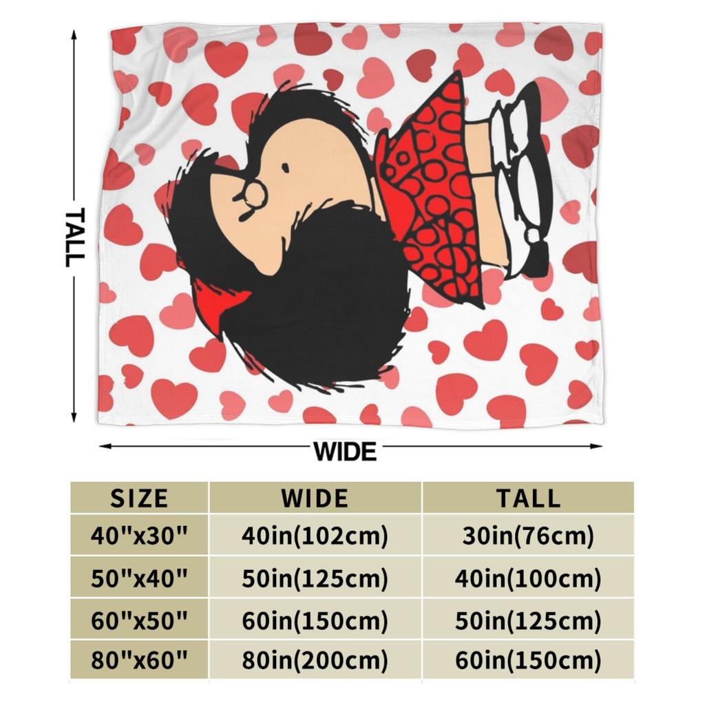 Mafaldas Blanket Coral Fleece Plush Summer Air Conditioning Multi-Function Warm Throw Blankets For Bedding Bedroom Bedspread