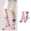 Unisex Trendy Cotton Mid-Calf Socks for Autumn/Winter - Sporty & Casual