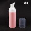 50Ml Pink Plastic Foam Pump Bottle Empty Face Eyelash Cleanser Cosmetic Bottle