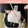 White Highland West Terrier Bow Backpack Casual Schoolbag Fashion Gifts Bag