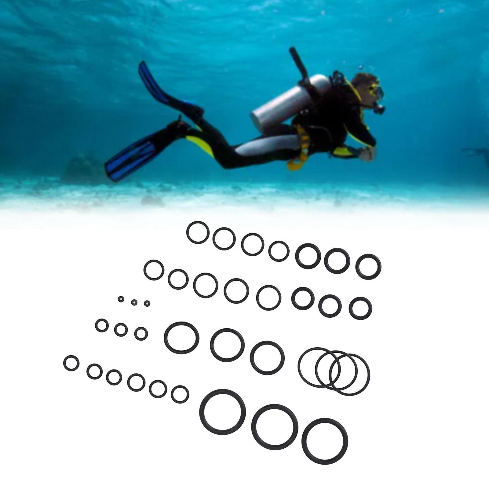 

Scuba Diving O Ring Plastic Portable High Hardness Scuba O Ring Kit for Diving Equipment Gear