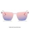 2181 Women's Polarized Magnetic Clip-On Dual-Use Prescription Glasses and Blush Gradient Sunglasses