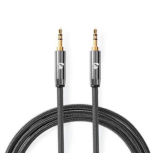 Câble Audio stéréo - Nedis - CATB22000GY50 - 3,5 mm mâle - Gris métal