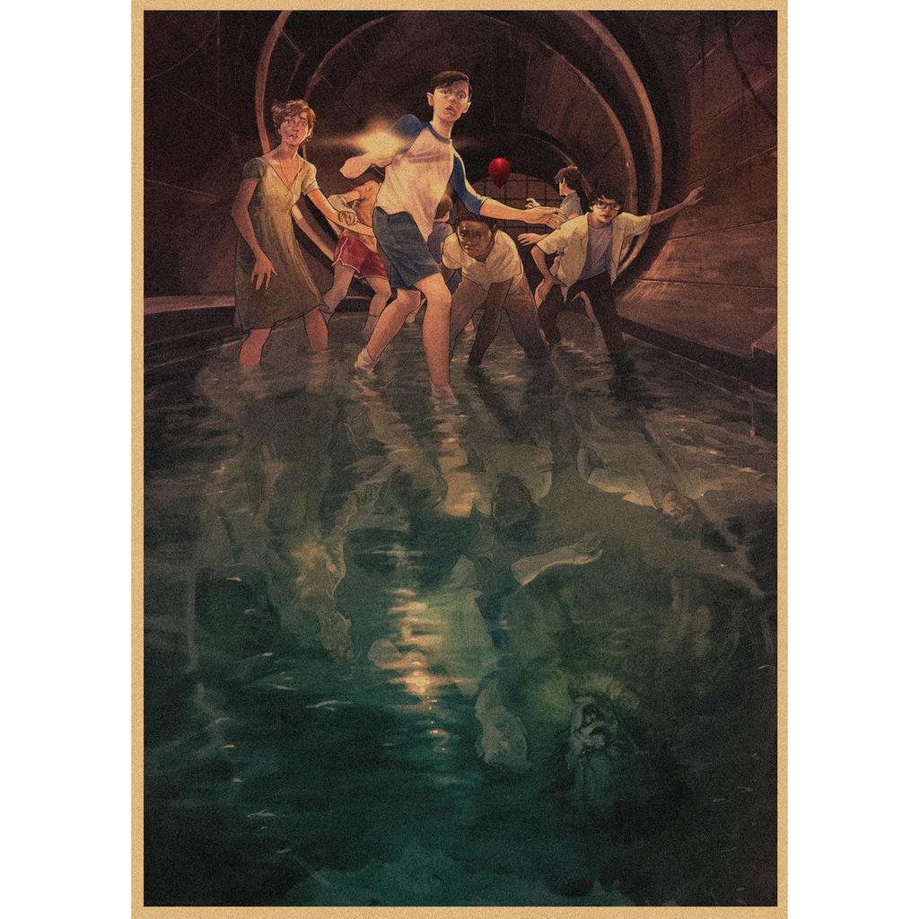 Vintage European & American Movie Posters: Retro Kraft Paper Wall Art for Bar, Cafe, Restaurant Decor.