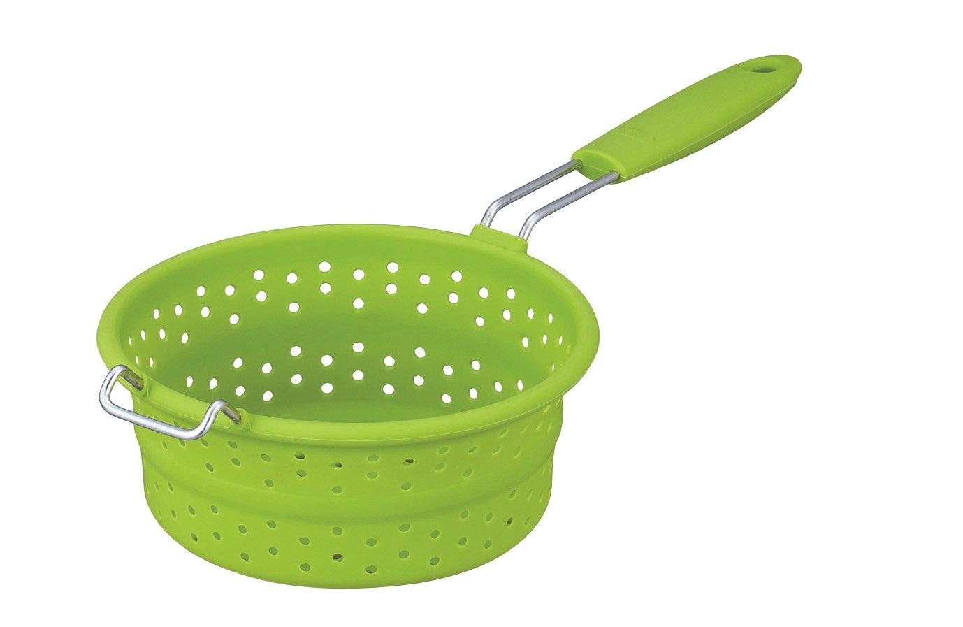 

Asvel Silicone Colander with Handle Green Posey зелёный
