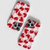 Summer mobile phone case women's cartoon love iPhone protective case two-in-one mobile phone case Apple 17 magnetic case