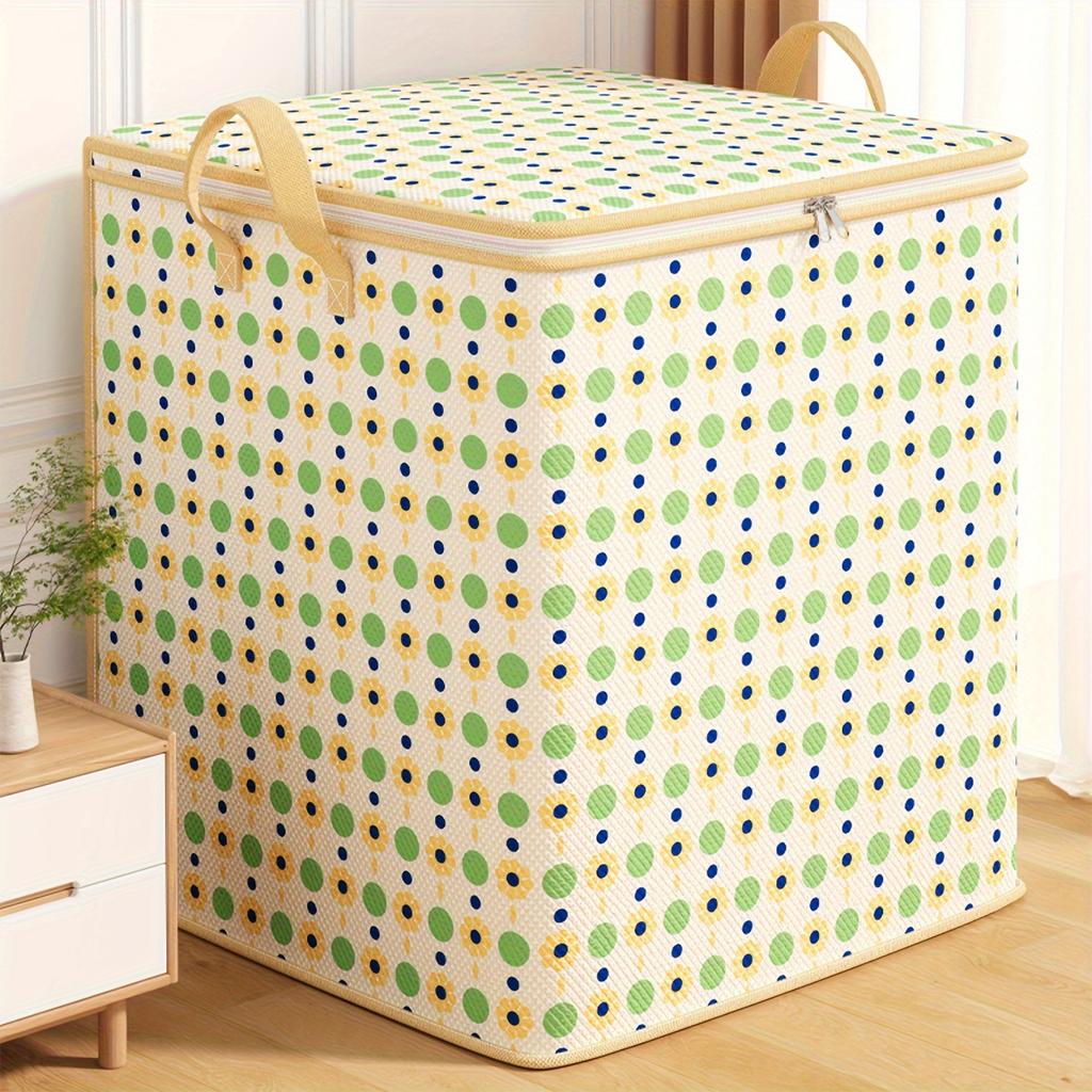 One Small Flower Polka Dot Jumbo, Extra Large Clothes Storage Bag, Foldable Super Large Quilt Bag, Suitable for Toys, Clothes, and Quilts