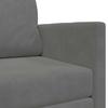 Dark Grey Velvet Sleeper Sofa 124 X 71 X 78 Cm