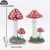 1pcs Artificial Simulation Mushroom Ornament Fairy Garden Moss Landscape Decoration For Home Courtyard Lawn Decor Accessories