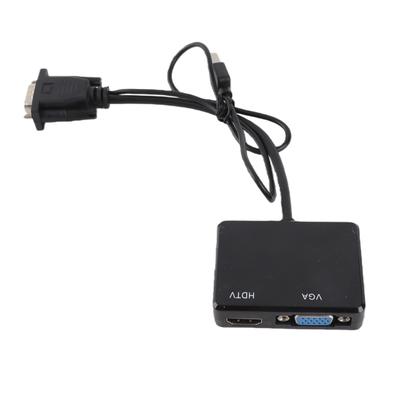 VGA To VGA High Definition Multimedia Interface Splitter Converter Support Dual Display Adapter