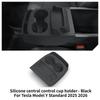For Tesla Model Y Standard 2026 Multifunctional Silicone Central Control Cup Holder+Storage Box Glasses Holder Tray Accessories