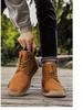 Men's 2024 Autumn/Winter Warm Cotton Martin Boots – Large Size, Mid-Cut Snow Boots