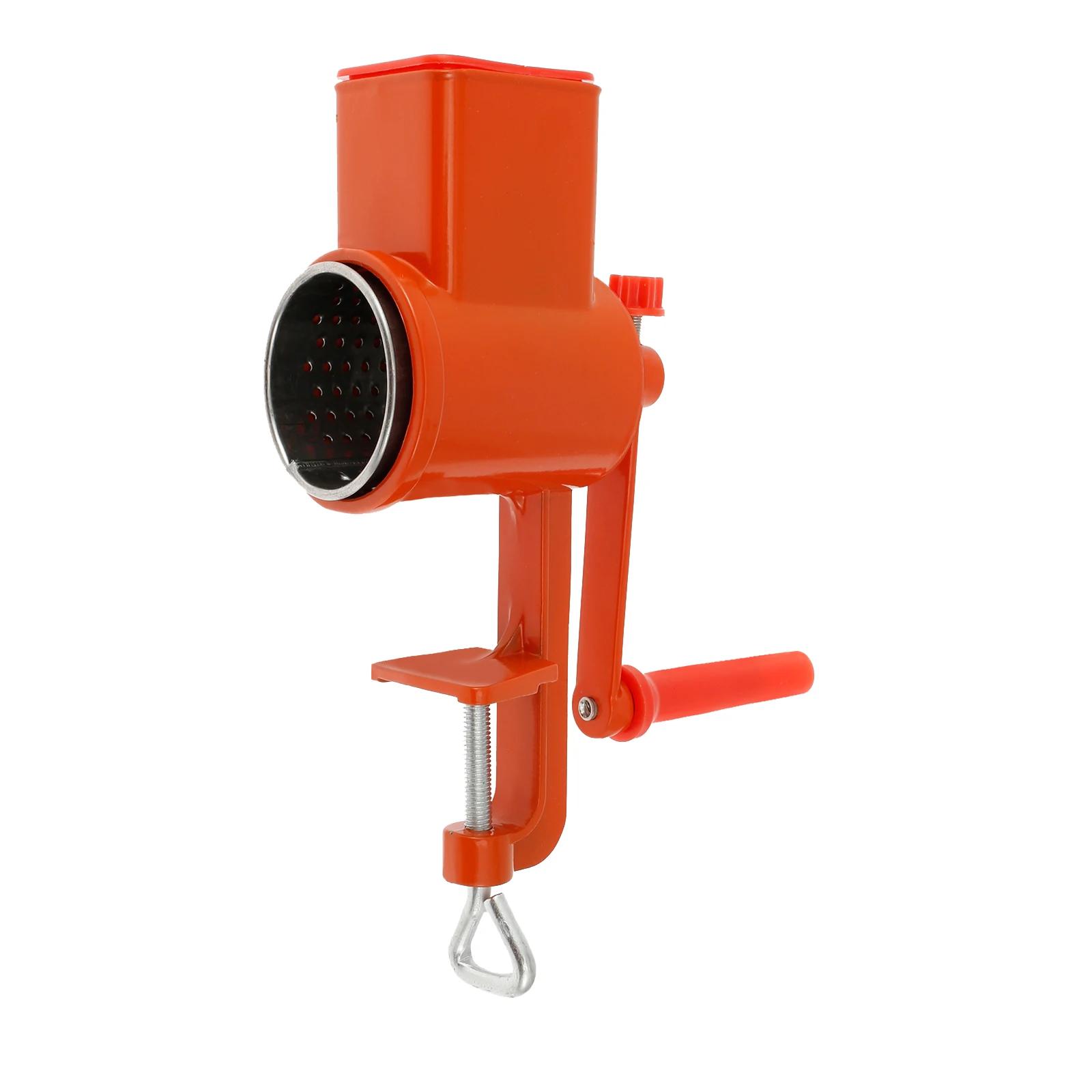 

Hand Crank Grain Mill with Table Clamp Rustproof Manual Food Grinder with Blades for Home Kitchen Commercial Grinding Nut червоний