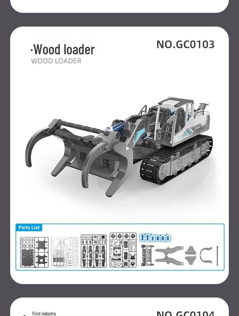 Hydraulic DIY Engineering Vehicle STEM Science Kit: Tracked Bulldozer Excavator Toy