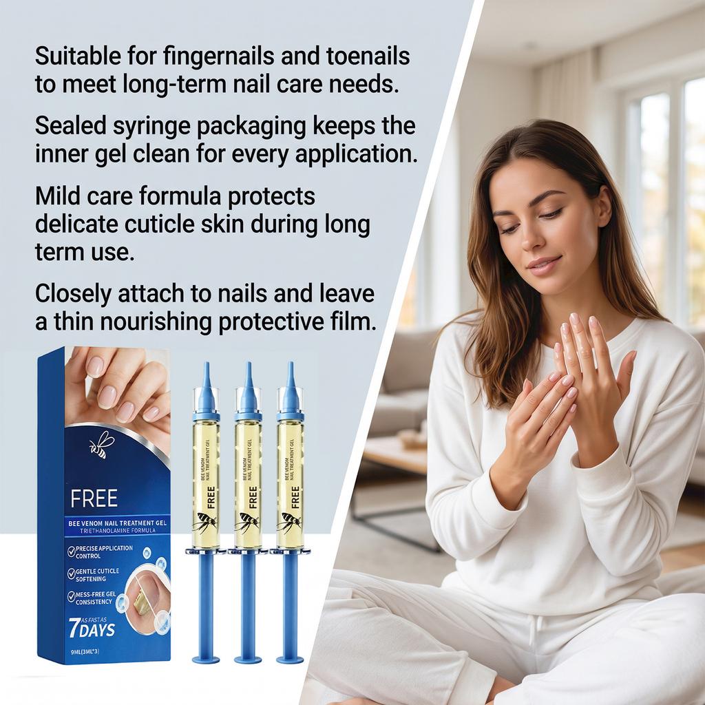 Nail care gel, nourishes the surface of nails and promotes daily care.