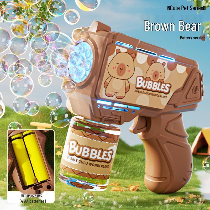 Unicorn Electric Bubble Maker: Kids' Automatic Light-Up Bubble Gun Gift