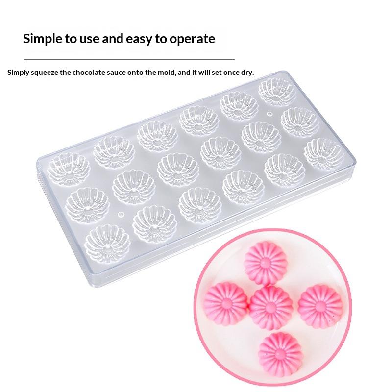 Professionelle Kunststoff-Schokoladenform Transparent Handgemacht Kugel Schokoladenwerkzeuge DIY Kuchenform Dessert Pudding